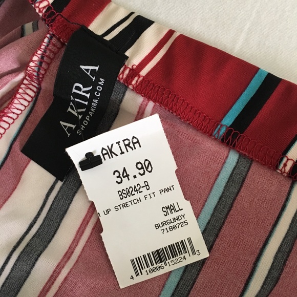 AKIRA | High Waist Colorful Striped Palazzo Pants - Picture 3 of 4